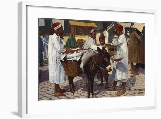 Fruit Seller, Tangier-null-Framed Photographic Print