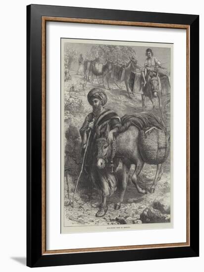 Fruit-Sellers Going to Jerusalem-William J. Webbe-Framed Giclee Print