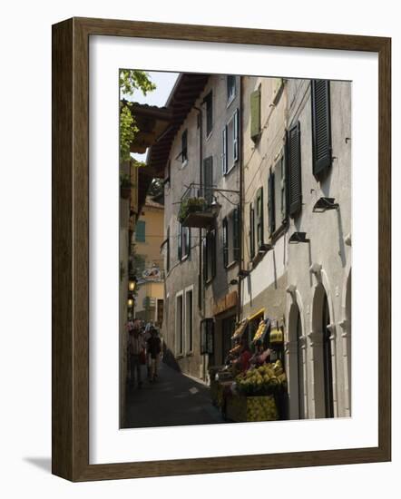 Fruit Shop in the Old Town of Limone, Lake Garda, Lombardy, Italy, Europe-James Emmerson-Framed Photographic Print