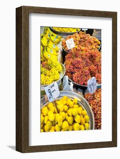 Fruit shop, Tehran, Iran, Middle East-James Strachan-Framed Photographic Print