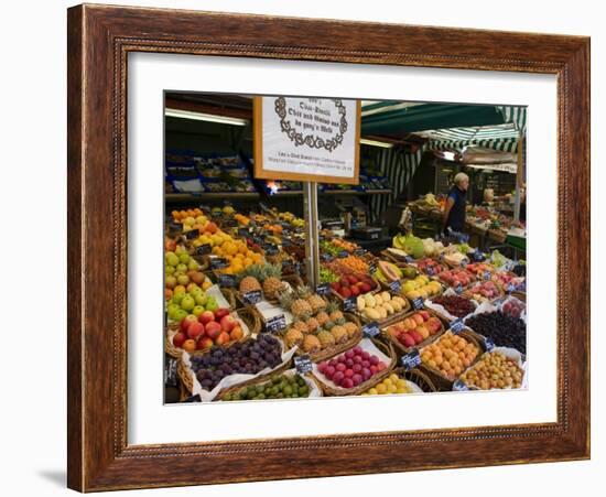 Fruit Stall at Viktualienmarkt, Munich, Bavaria, Germany-Yadid Levy-Framed Photographic Print