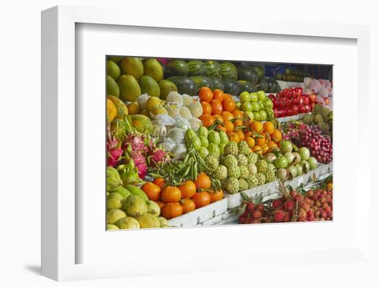 Fruit stall, Central Market, Hoi An, Vietnam-David Wall-Framed Photographic Print