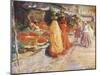Fruit Stall, Delhi-Eva Roos-Mounted Art Print