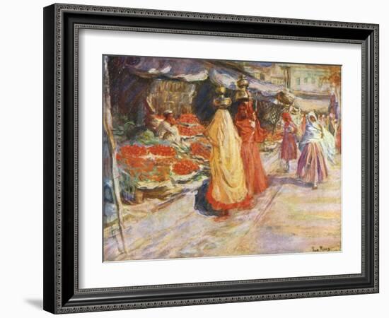 Fruit Stall, Delhi-Eva Roos-Framed Art Print