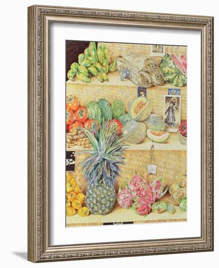 Fruit-Stall, La Laguinilla, 1998-James Reeve-Framed Giclee Print