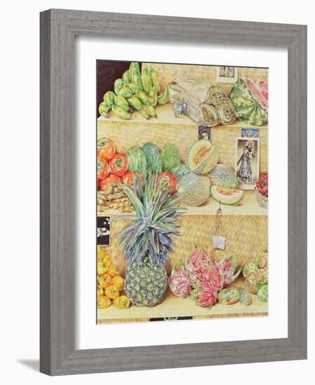 Fruit-Stall, La Laguinilla, 1998-James Reeve-Framed Giclee Print