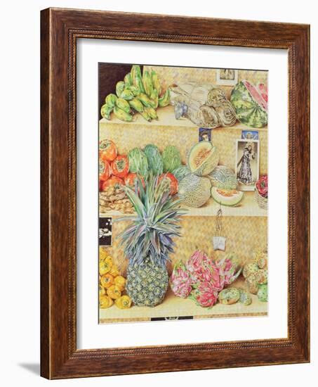 Fruit-Stall, La Laguinilla, 1998-James Reeve-Framed Giclee Print