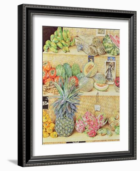 Fruit-Stall, La Laguinilla, 1998-James Reeve-Framed Giclee Print