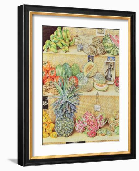 Fruit-Stall, La Laguinilla, 1998-James Reeve-Framed Giclee Print