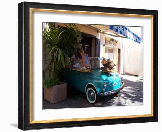 Fruit Stand In Collioure France-Marilyn Dunlap-Framed Art Print