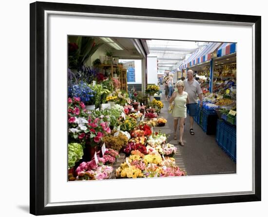 Fruit, Vegetable and Flower Market in the Altstadt, Dusseldorf, North Rhine Westphalia, Germany-Yadid Levy-Framed Photographic Print