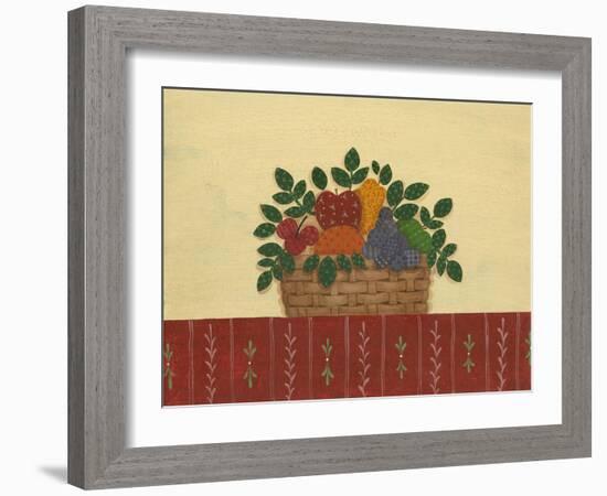 Fruit with Red Tablecloth-Debbie McMaster-Framed Giclee Print