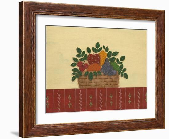 Fruit with Red Tablecloth-Debbie McMaster-Framed Giclee Print