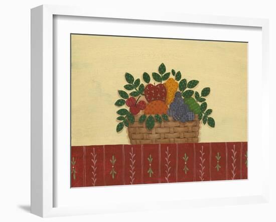 Fruit with Red Tablecloth-Debbie McMaster-Framed Giclee Print