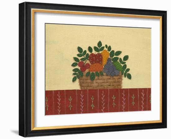 Fruit with Red Tablecloth-Debbie McMaster-Framed Giclee Print