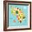 Fruit World Map Africa-coffeee_in-Framed Premium Giclee Print