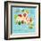 Fruit World Map Australia-coffeee_in-Framed Art Print