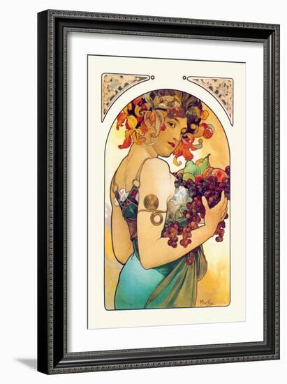 Fruit-Alphonse Mucha-Framed Art Print