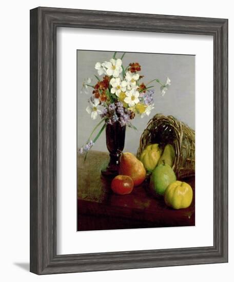 Fruits and Flowers, 1866-Henri Fantin-Latour-Framed Giclee Print