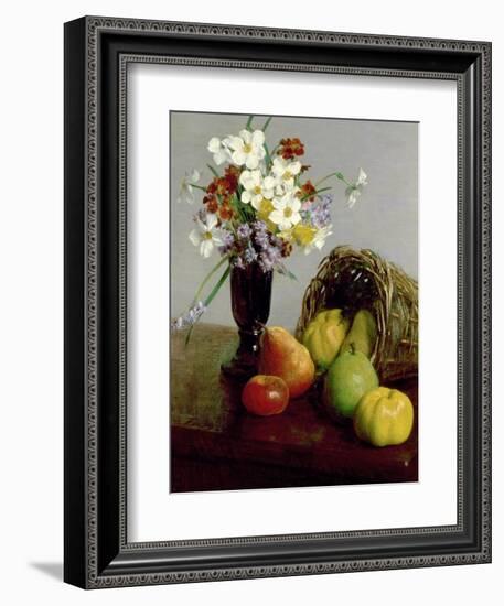 Fruits and Flowers, 1866-Henri Fantin-Latour-Framed Giclee Print