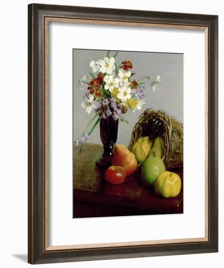 Fruits and Flowers, 1866-Henri Fantin-Latour-Framed Giclee Print