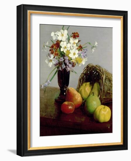 Fruits and Flowers, 1866-Henri Fantin-Latour-Framed Giclee Print