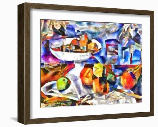 fruits and glass ,2017-Alex Caminker-Framed Giclee Print