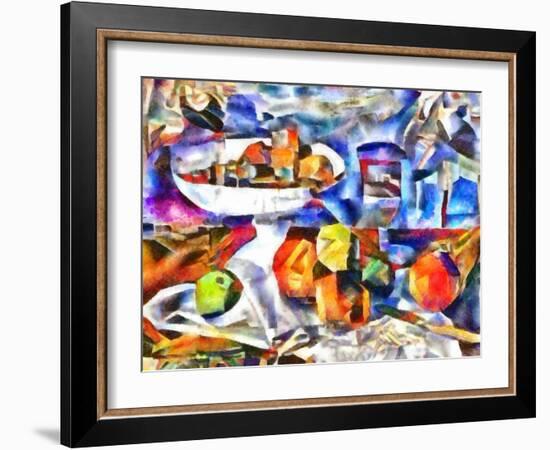 fruits and glass ,2017-Alex Caminker-Framed Giclee Print