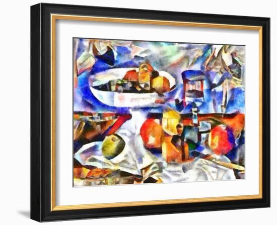 fruits and glass ,2017-Alex Caminker-Framed Giclee Print