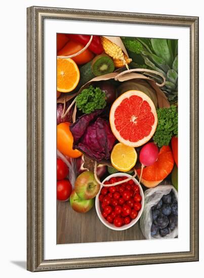 Fruits and Vegetable Closeup-Yastremska-Framed Photographic Print