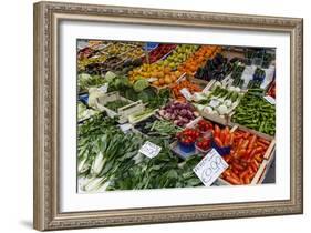 Fruits and Vegetables at Papiniano Market, Milan, Lombardy, Italy, Europe-Yadid Levy-Framed Photographic Print