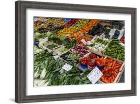 Fruits and Vegetables at Papiniano Market, Milan, Lombardy, Italy, Europe-Yadid Levy-Framed Photographic Print