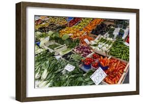 Fruits and Vegetables at Papiniano Market, Milan, Lombardy, Italy, Europe-Yadid Levy-Framed Photographic Print