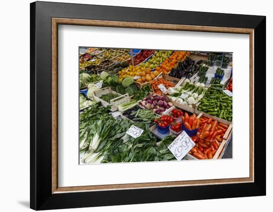 Fruits and Vegetables at Papiniano Market, Milan, Lombardy, Italy, Europe-Yadid Levy-Framed Photographic Print