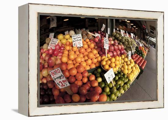Fruits and Vegetables at Pike Place Market, Seattle, Washington, USA-Merrill Images-Framed Premier Image Canvas