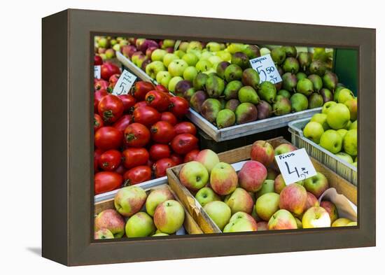 Fruits and Vegetables for Sale at Local Market in Poland.-Curioso Travel Photography-Framed Premier Image Canvas