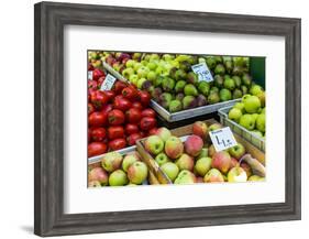 Fruits and Vegetables for Sale at Local Market in Poland.-Curioso Travel Photography-Framed Photographic Print