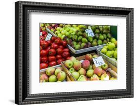 Fruits and Vegetables for Sale at Local Market in Poland.-Curioso Travel Photography-Framed Photographic Print