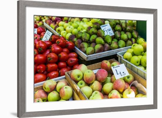 Fruits and Vegetables for Sale at Local Market in Poland.-Curioso Travel Photography-Framed Photographic Print