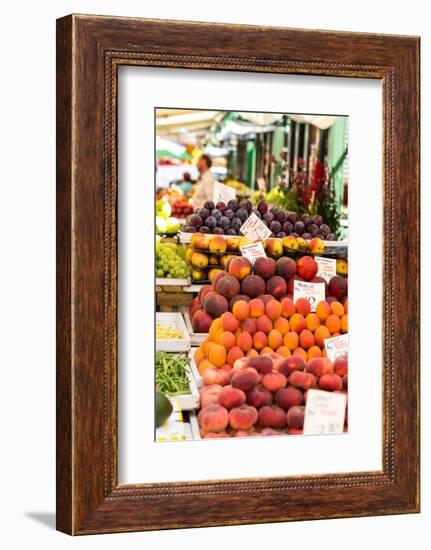 Fruits and Vegetables for Sale at Local Market in Poland.-Curioso Travel Photography-Framed Photographic Print