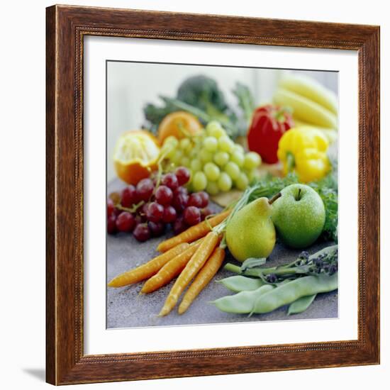 Fruits And Vegetables-David Munns-Framed Premium Photographic Print