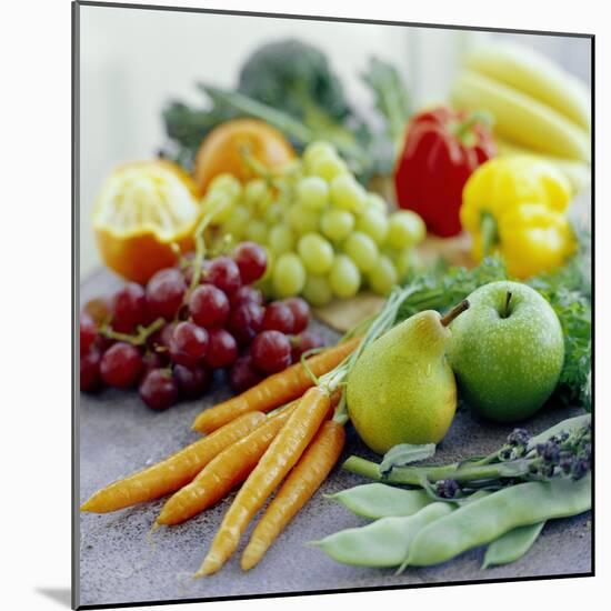 Fruits And Vegetables-David Munns-Mounted Premium Photographic Print