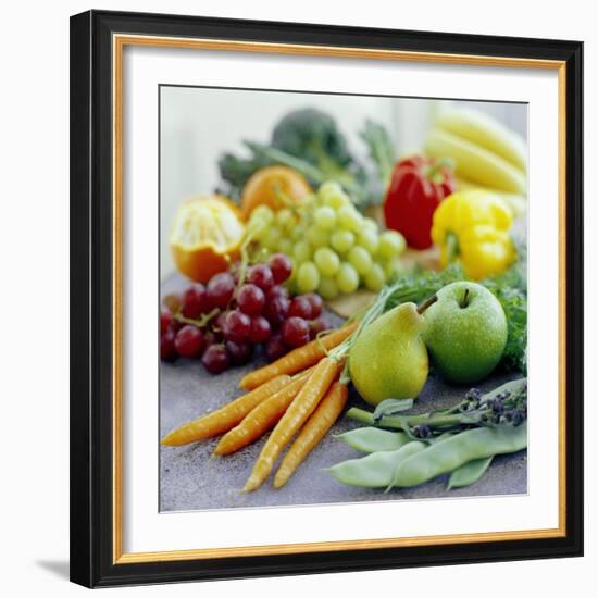 Fruits And Vegetables-David Munns-Framed Premium Photographic Print