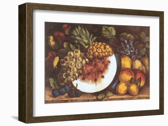 Fruits Autumn Varieties-Currier & Ives-Framed Art Print