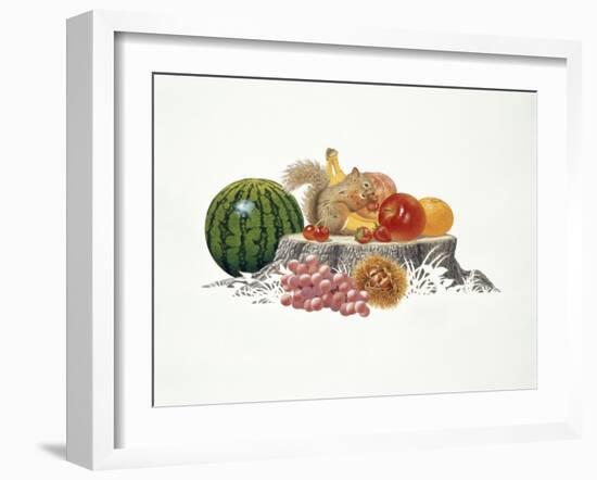 Fruits Fiesta-Joh Naito-Framed Giclee Print