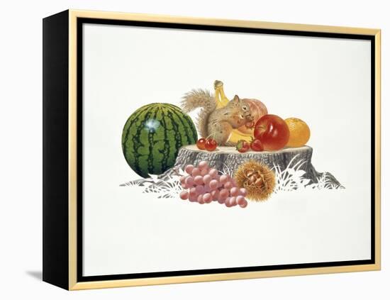 Fruits Fiesta-Joh Naito-Framed Premier Image Canvas