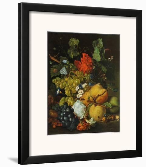 Fruits, Flowers and Insects-Jan van Huysum-Framed Art Print
