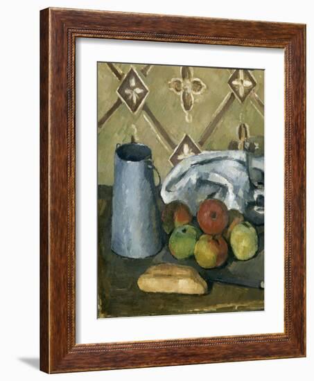 Fruits, serviette et boîte à lait-Paul Cézanne-Framed Premium Giclee Print