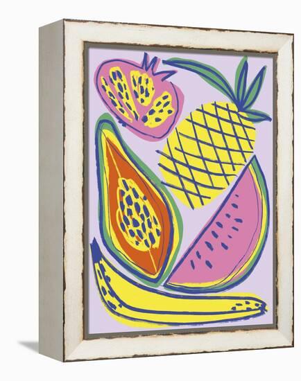 Fruity Frenzy-Chloe Watts-Framed Stretched Canvas