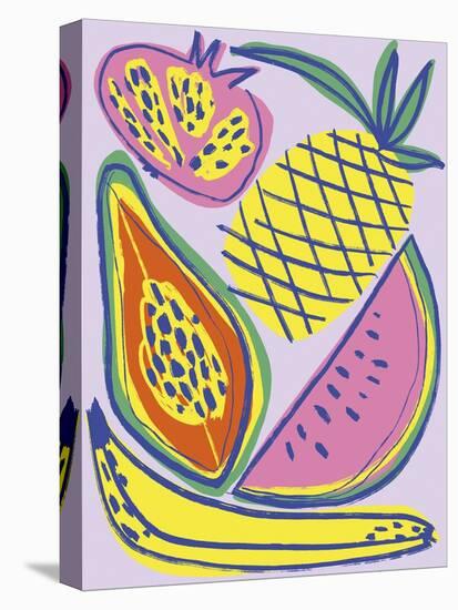 Fruity Frenzy-Chloe Watts-Framed Stretched Canvas